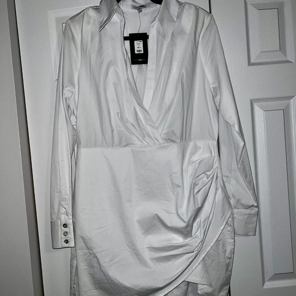 White Shirt Dress - Picture 3 of 4